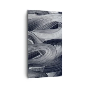 Quadro em tela - A fluidez da realidade - 45x80 cm