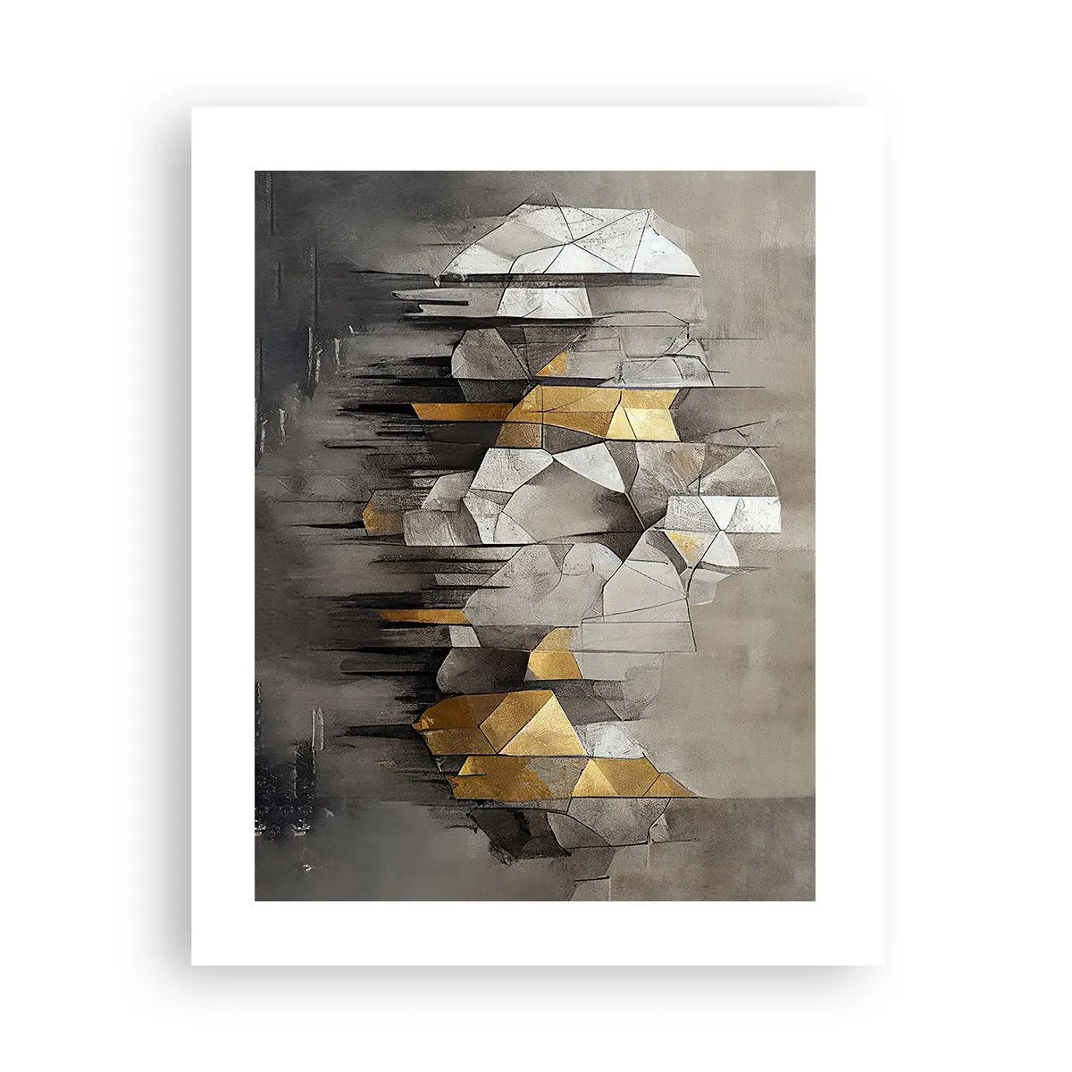 Pôster - Composição de gelo e luz - 40x50 cm