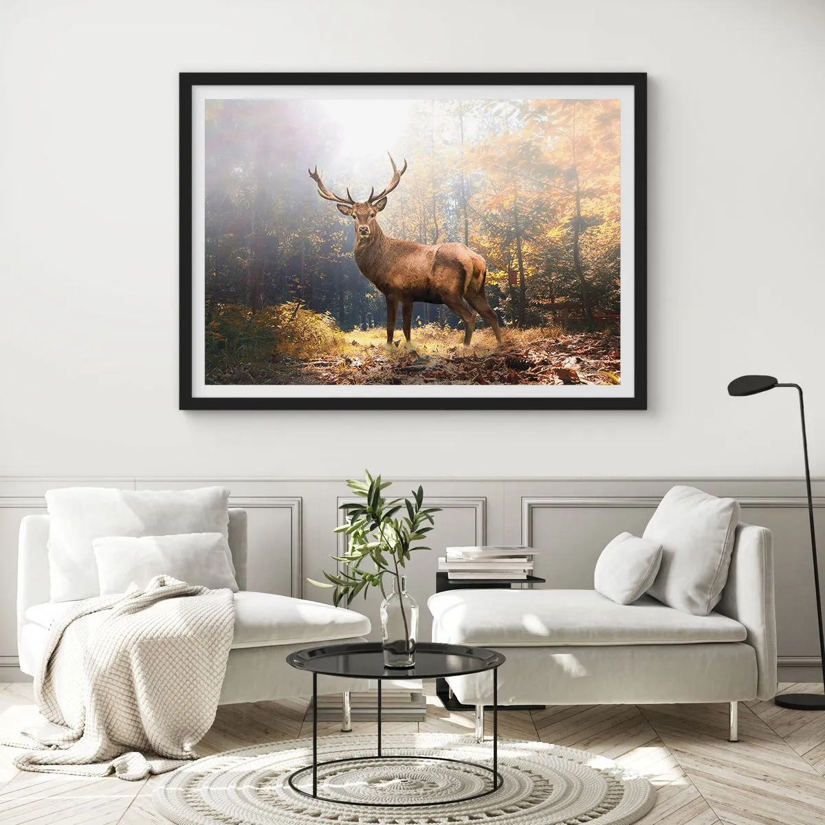 Pôster com moldura preta - Em plena majestade - 100x70 cm