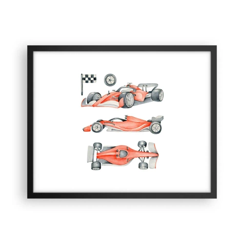 Pôster com moldura preta - Persiga seu sonho - 50x40 cm