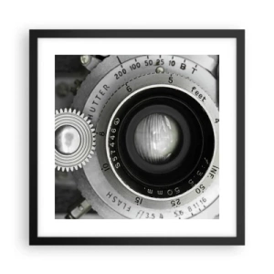 Pôster com moldura preta - Uma história sobre Hollywood - 40x40 cm