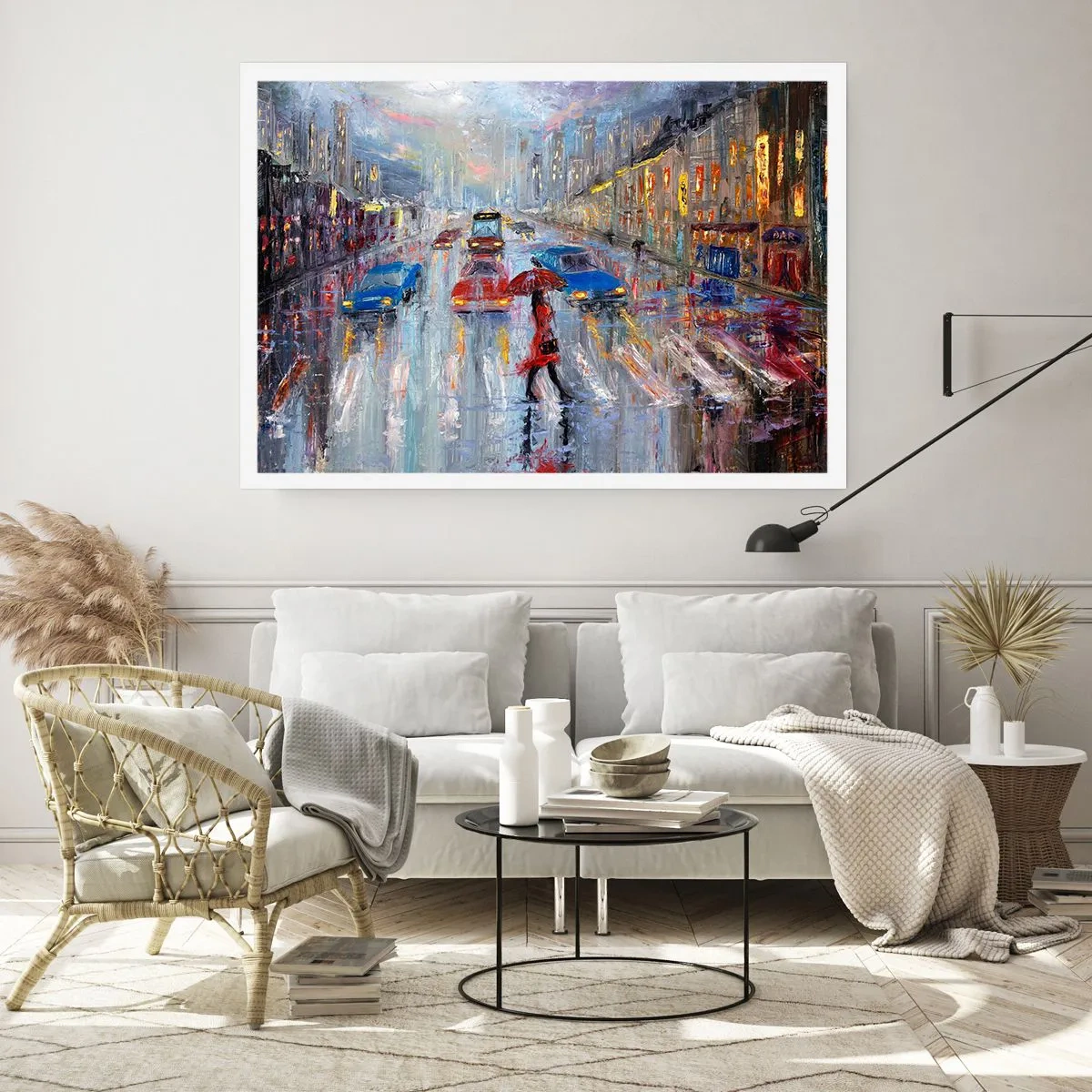Pôster - Tarde chuvosa na cidade - 91x61 cm
