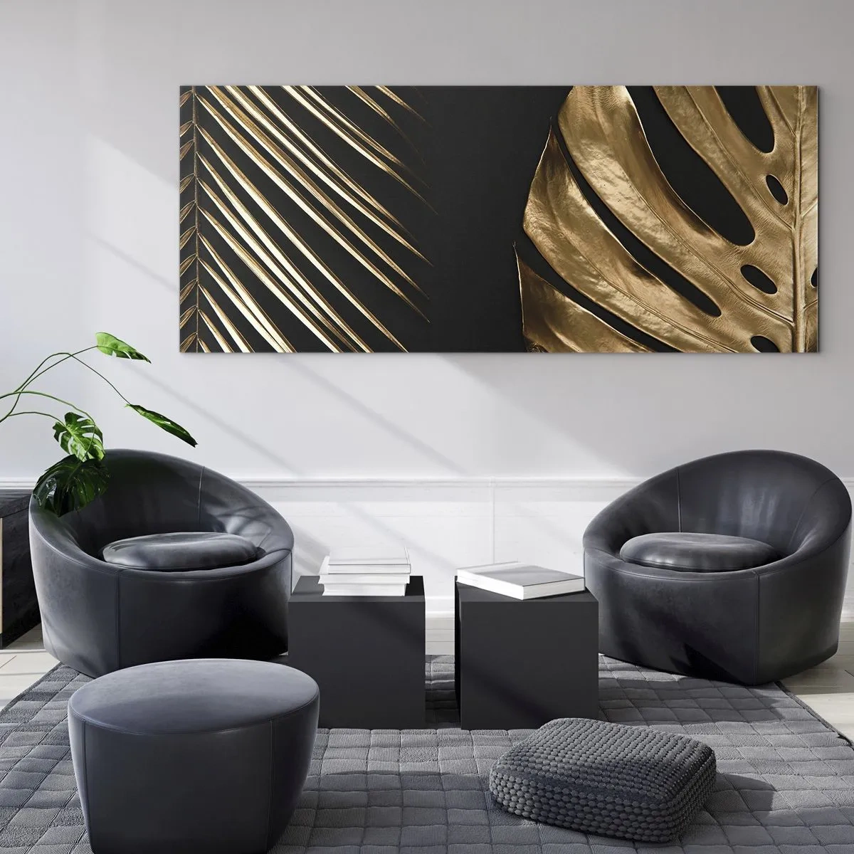Quadro em vidro - Diferentes e igualmente caros - 100x40 cm
