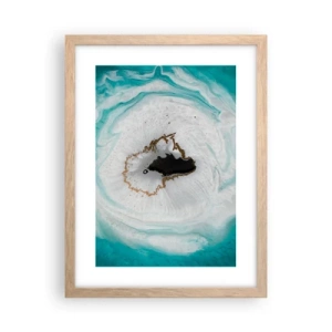 Pôster com moldura de carvalho claro - Penetrar no interior - 30x40 cm