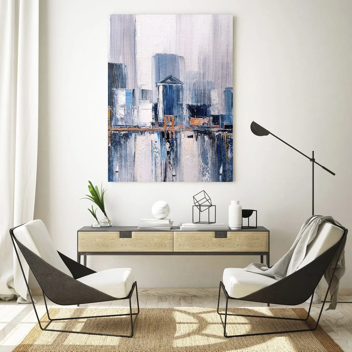 Quadro em vidro - Impressão de Nova York - 50x70 cm