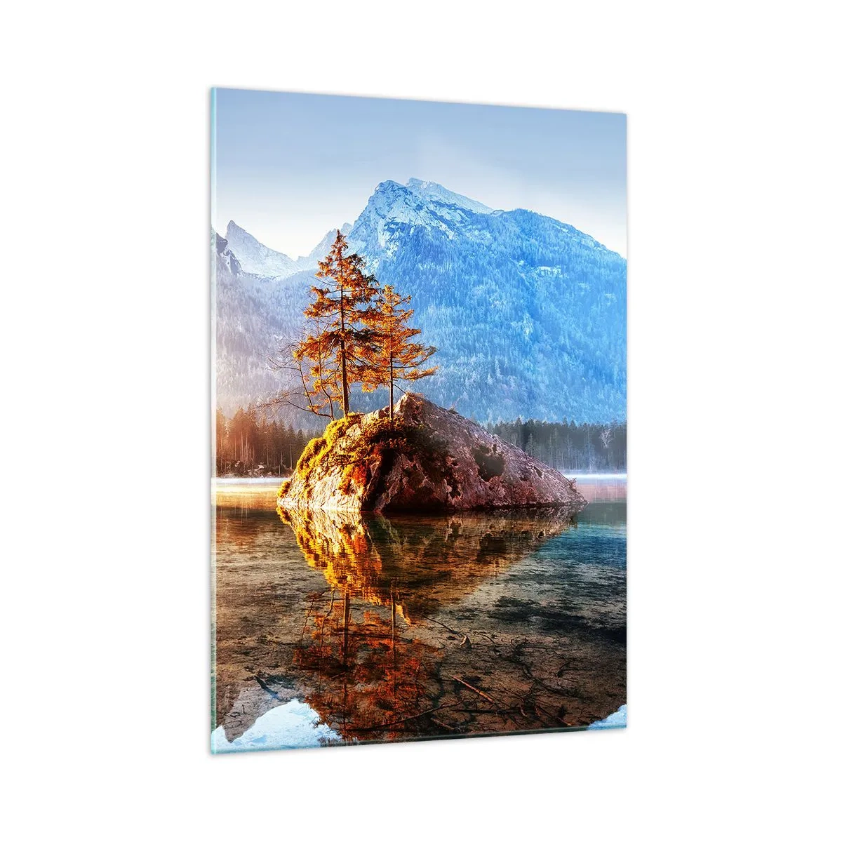 Quadro em vidro - A natureza sob uma nova luz - 50x70 cm