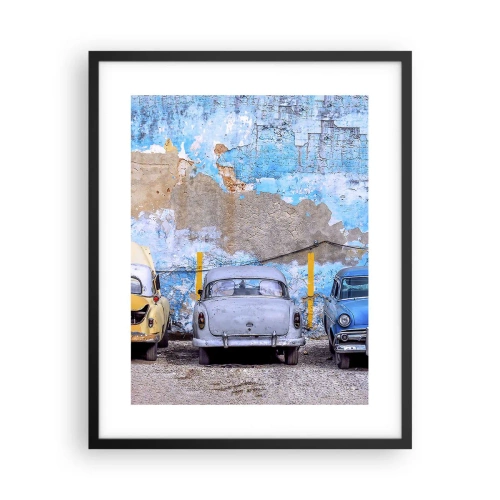 Pôster com moldura preta - Encontro de Veteranos - 40x50 cm