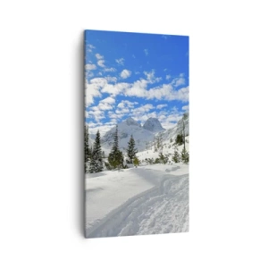 Quadro em tela - Na neve e ao sol - 45x80 cm