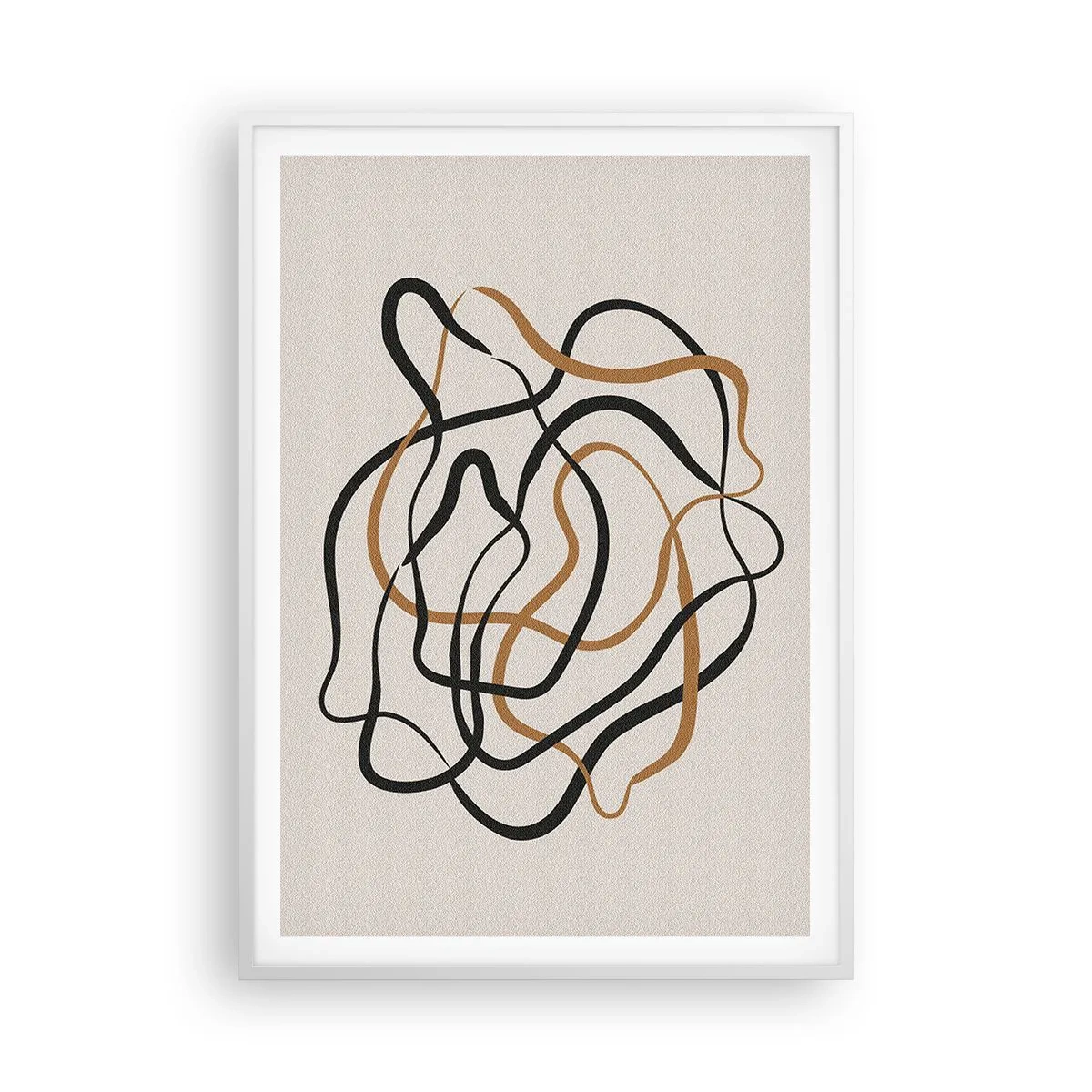 Pôster em moldura branca - Tudo deu errado - 70x100 cm