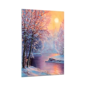 Quadro em vidro - Cores do inverno - 50x70 cm
