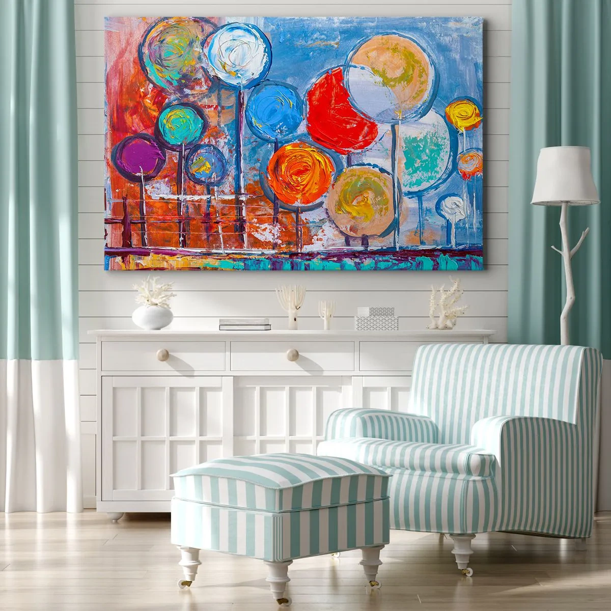 Quadro em tela - De várias cores e tamanhos - 100x70 cm