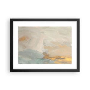 Pôster com moldura preta - Abstração – a terra da gentileza - 40x30 cm