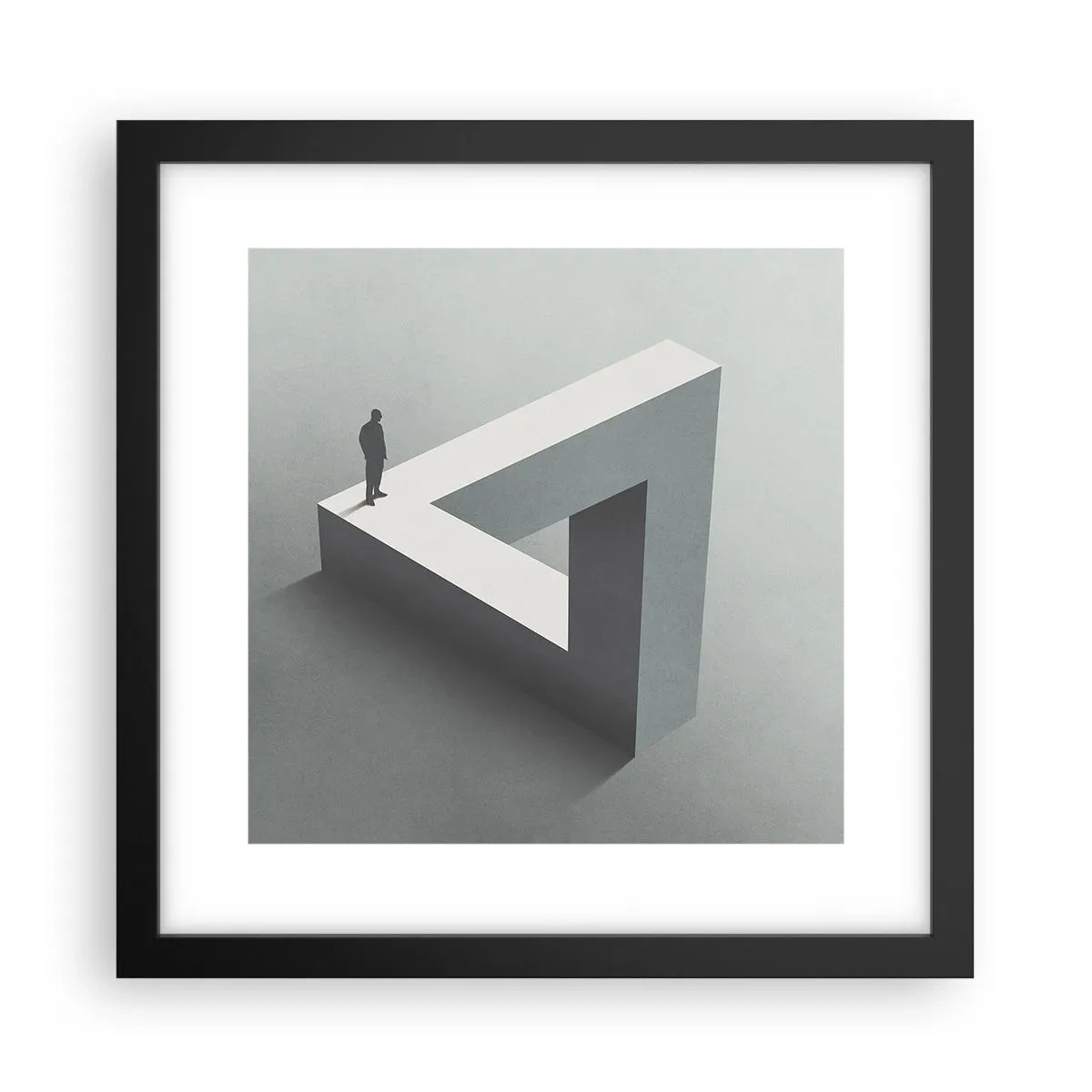 Pôster com moldura preta - Mas é possível - 30x30 cm