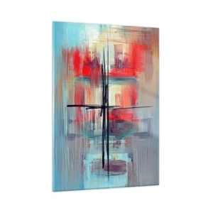 Quadro em vidro - Uma paisagem numa dimensão desconhecida - 50x70 cm
