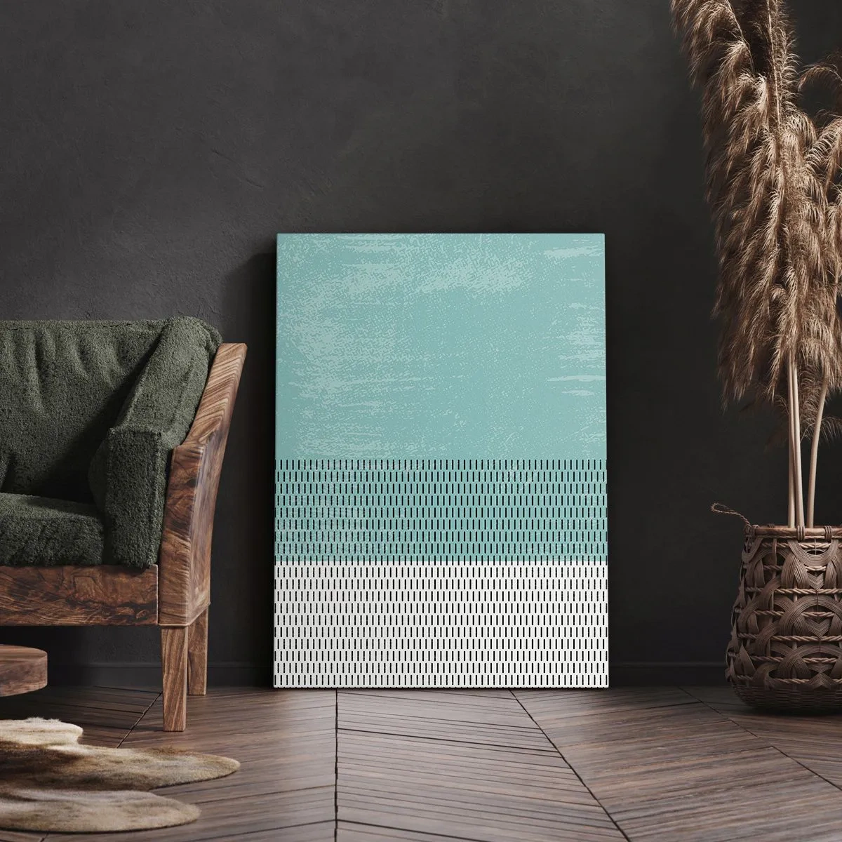 Quadro em tela - Composição equilibrada - 65x120 cm