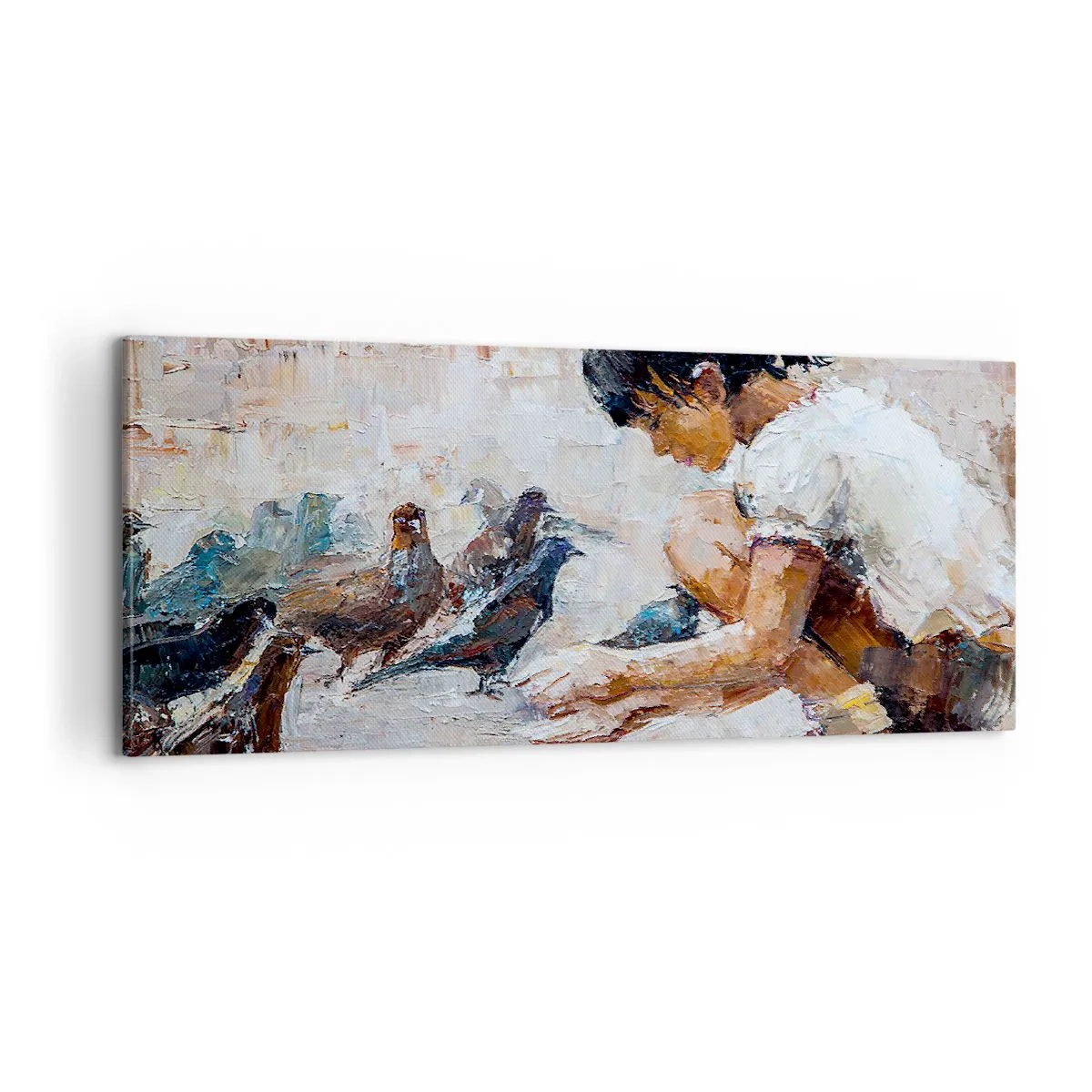 Quadro em tela - Pequenos e queridos - 100x40 cm