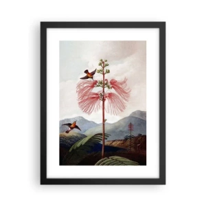 Pôster com moldura preta - Em um paraíso tropical - 30x40 cm