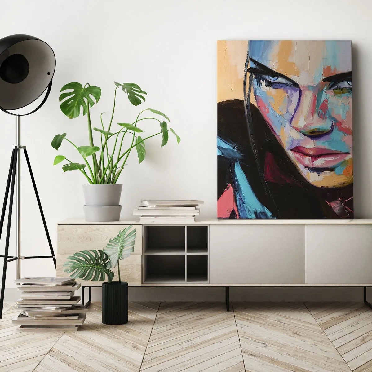 Quadro em tela - Coração selvagem - 45x80 cm