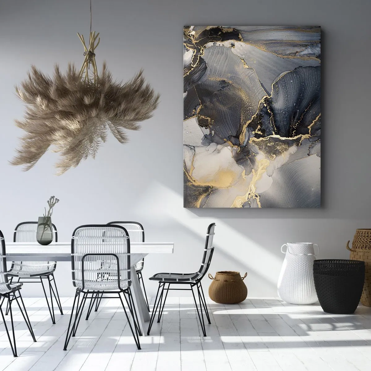 Quadro em tela - A vida da pedra - 55x100 cm