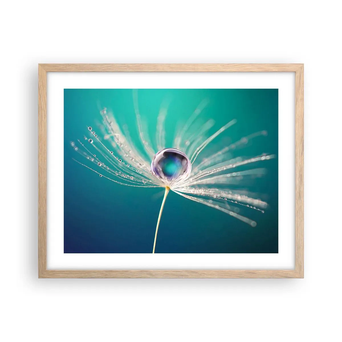 Pôster com moldura de carvalho claro - Momento místico - 50x40 cm