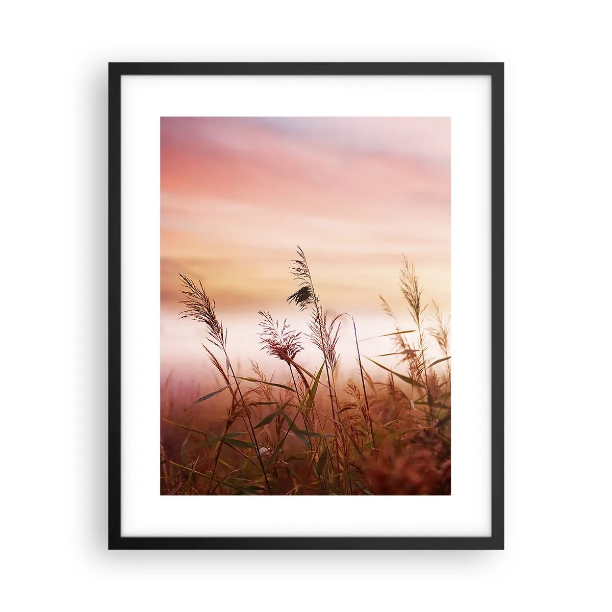 Pôster com moldura preta - Papagaios, balões, vento - 40x50 cm