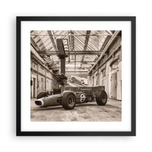 Pôster com moldura preta - O descanso do vencedor - 40x40 cm