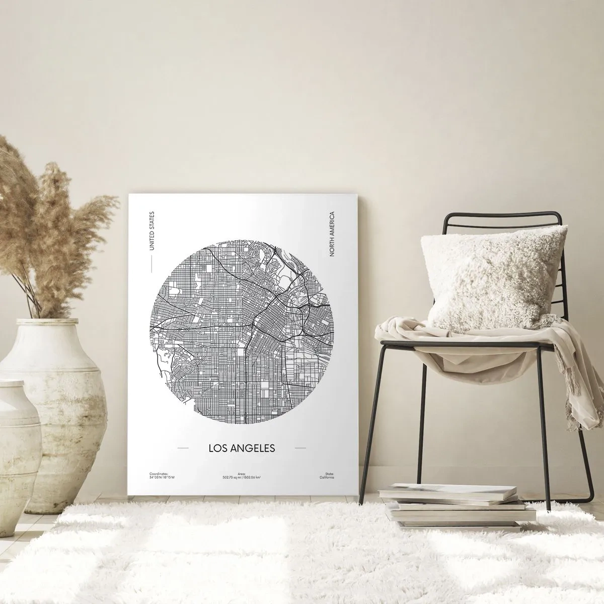 Quadro em vidro - Anatomia de Los Angeles - 50x70 cm