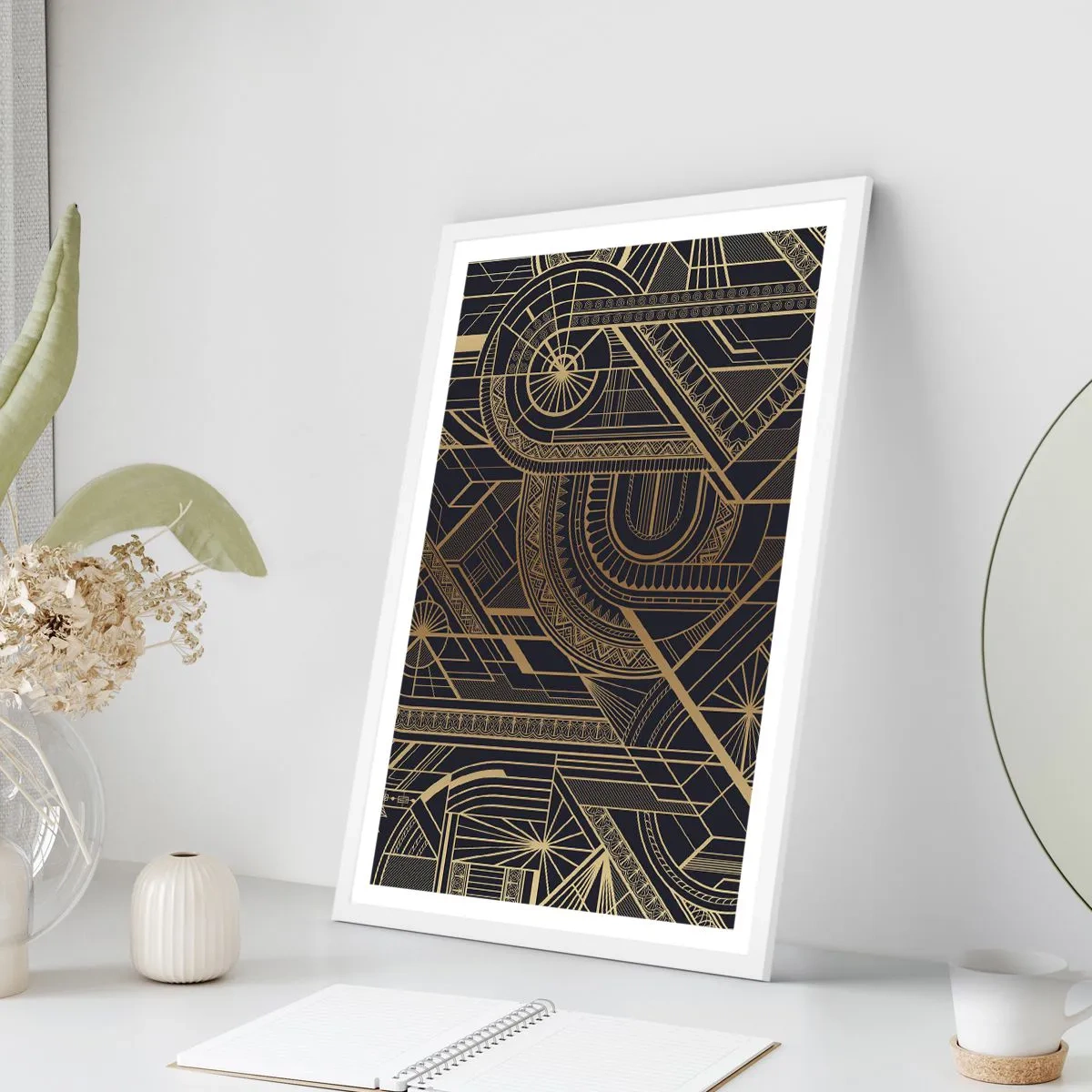 Pôster em moldura branca - Conceitos, ideias, planos - 70x100 cm