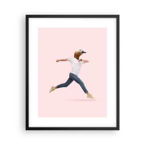 Pôster com moldura preta - Uma pitada de absurdo - 40x50 cm