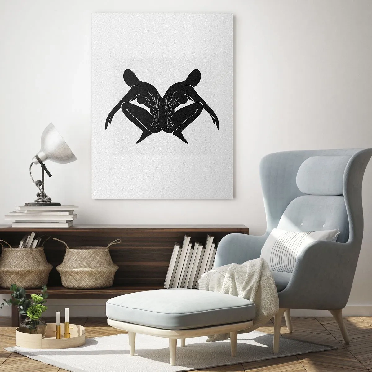 Quadro em vidro - Uma alma comum - 50x70 cm