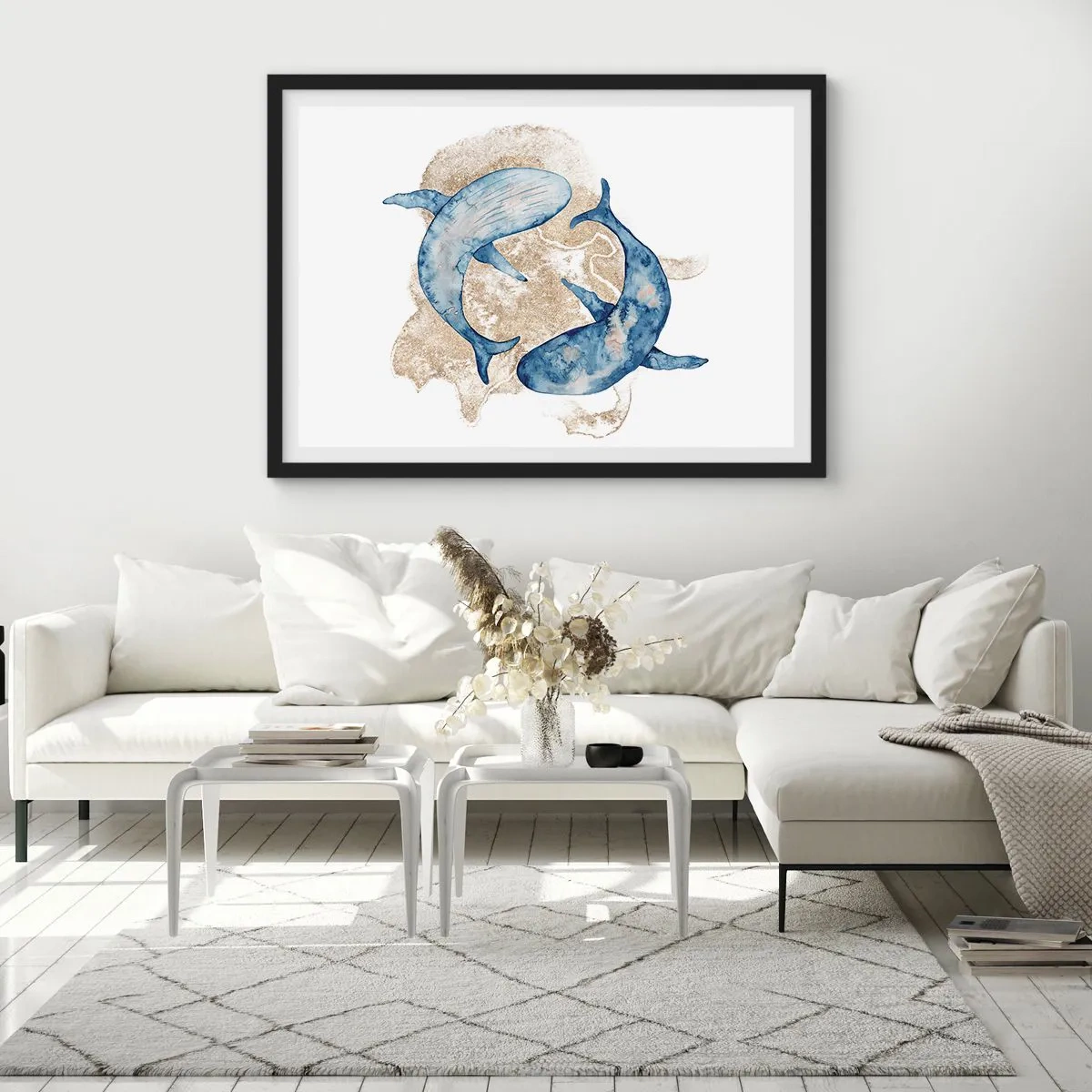 Pôster com moldura preta - Amizade ou amor? - 91x61 cm