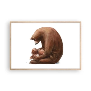 Pôster com moldura de carvalho claro - Doces sonhos, crianças - 91x61 cm