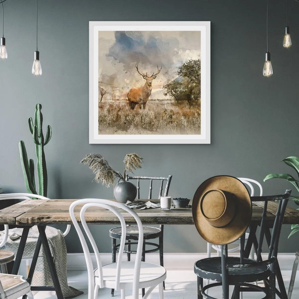 Pôster em moldura branca - Dignidade - força - dignidade - 40x40 cm