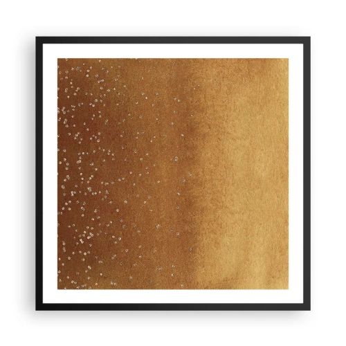 Pôster com moldura preta - O nascimento da luz - 60x60 cm