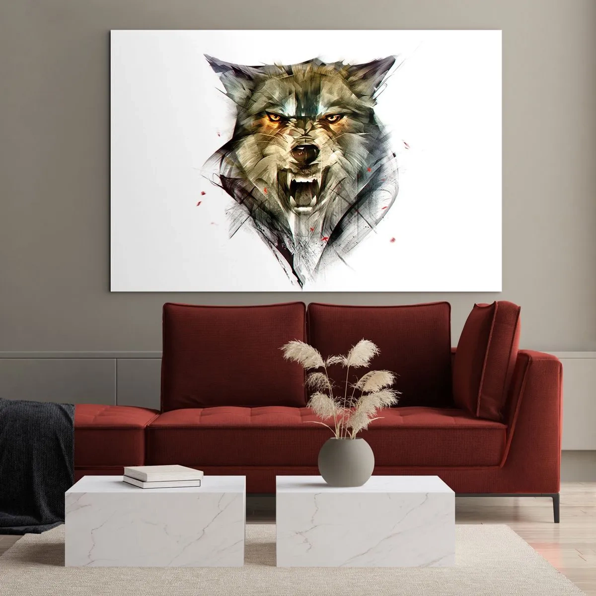 Quadro em vidro - Nem um passo! - 120x80 cm
