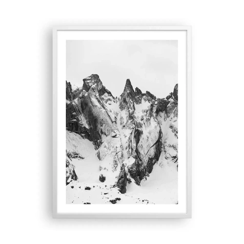 Pôster em moldura branca - O assustador cume de granito - 50x70 cm