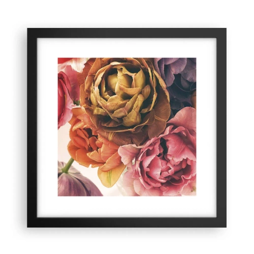 Pôster com moldura preta - Celebração da vida - 30x30 cm