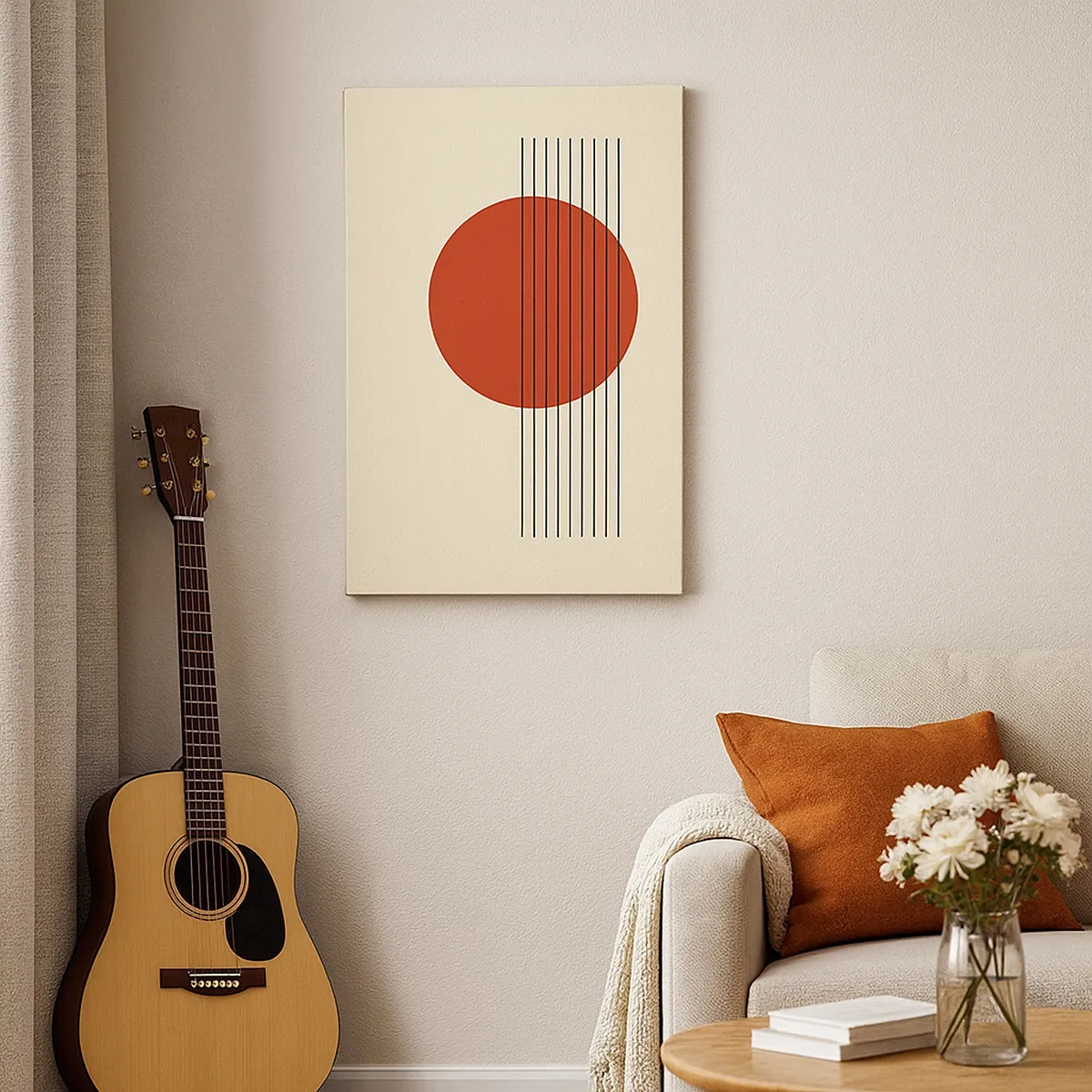 Quadro em tela - Em círculo e mais além - 50x70 cm