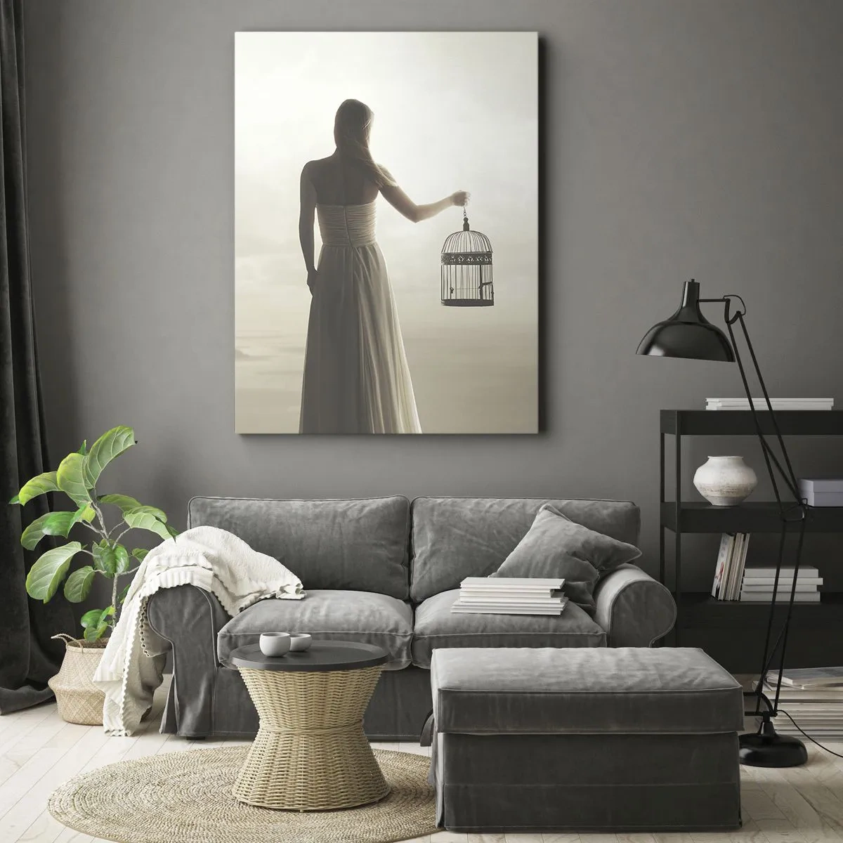 Quadro em tela - Seja livre - 50x70 cm
