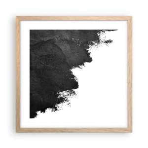 Pôster com moldura de carvalho claro - Elementos: terra - 40x40 cm