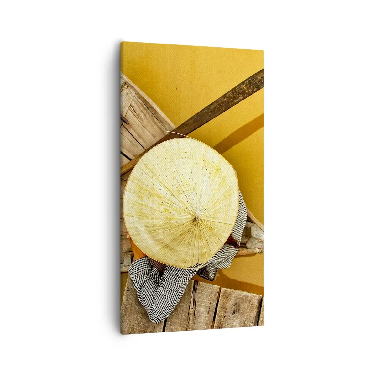 Quadro em tela - A vida no rio amarelo - 55x100 cm