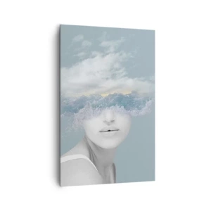 Quadro em tela - Com a cabeça nas nuvens - 80x120 cm