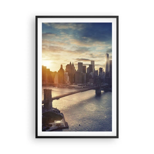 Pôster com moldura preta - Monumento da cultura ocidental - 61x91 cm