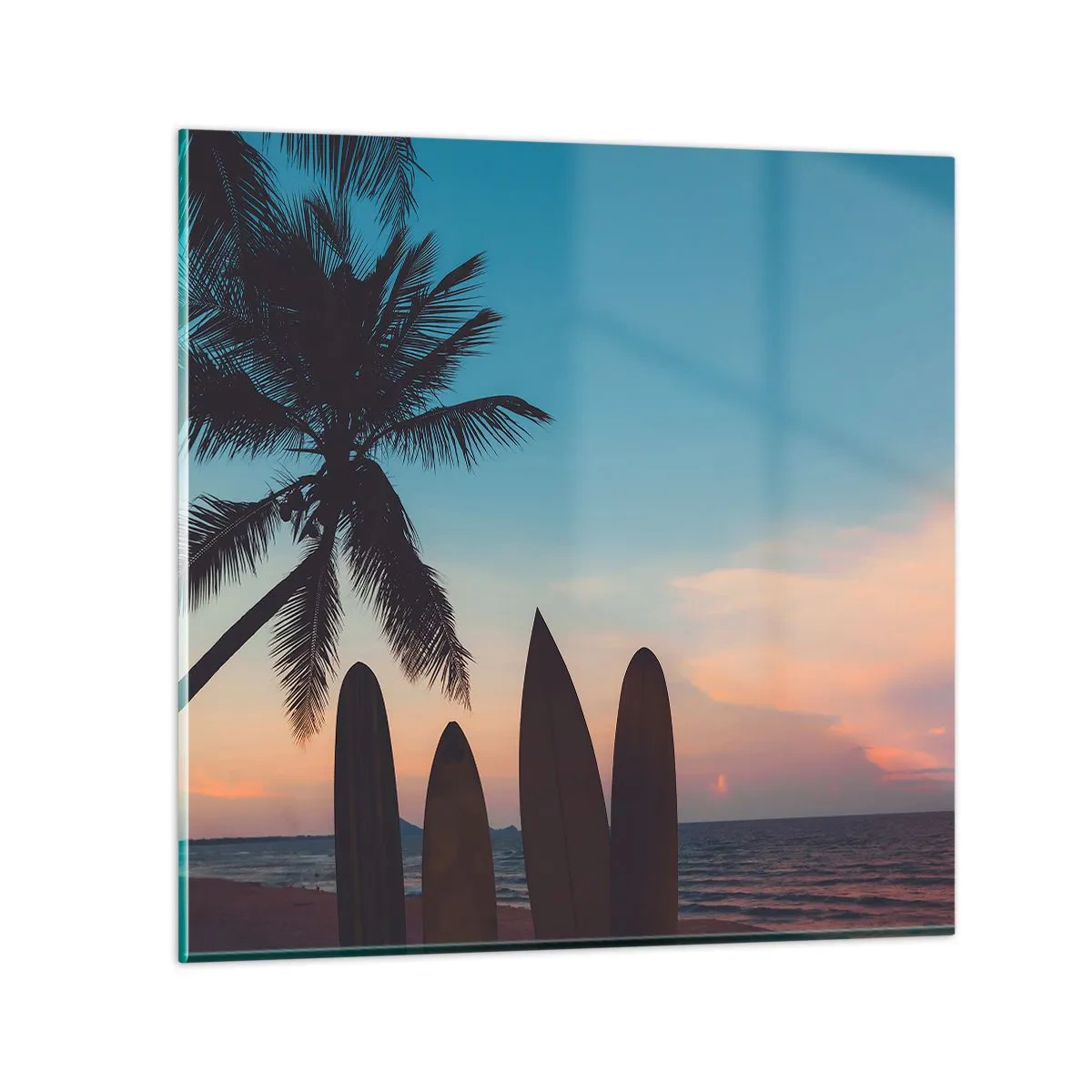 Quadro em vidro - Amanhã também será divertido - 50x50 cm