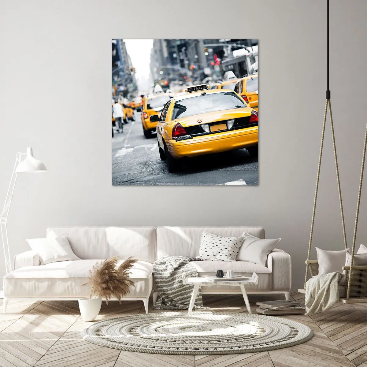 Quadro em tela - Apenas nesta cidade - 40x40 cm