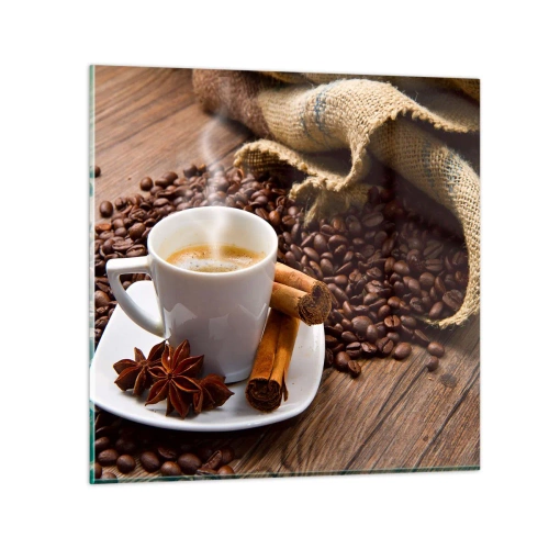 Quadro em vidro - Sabor e aroma picantes - 30x30 cm