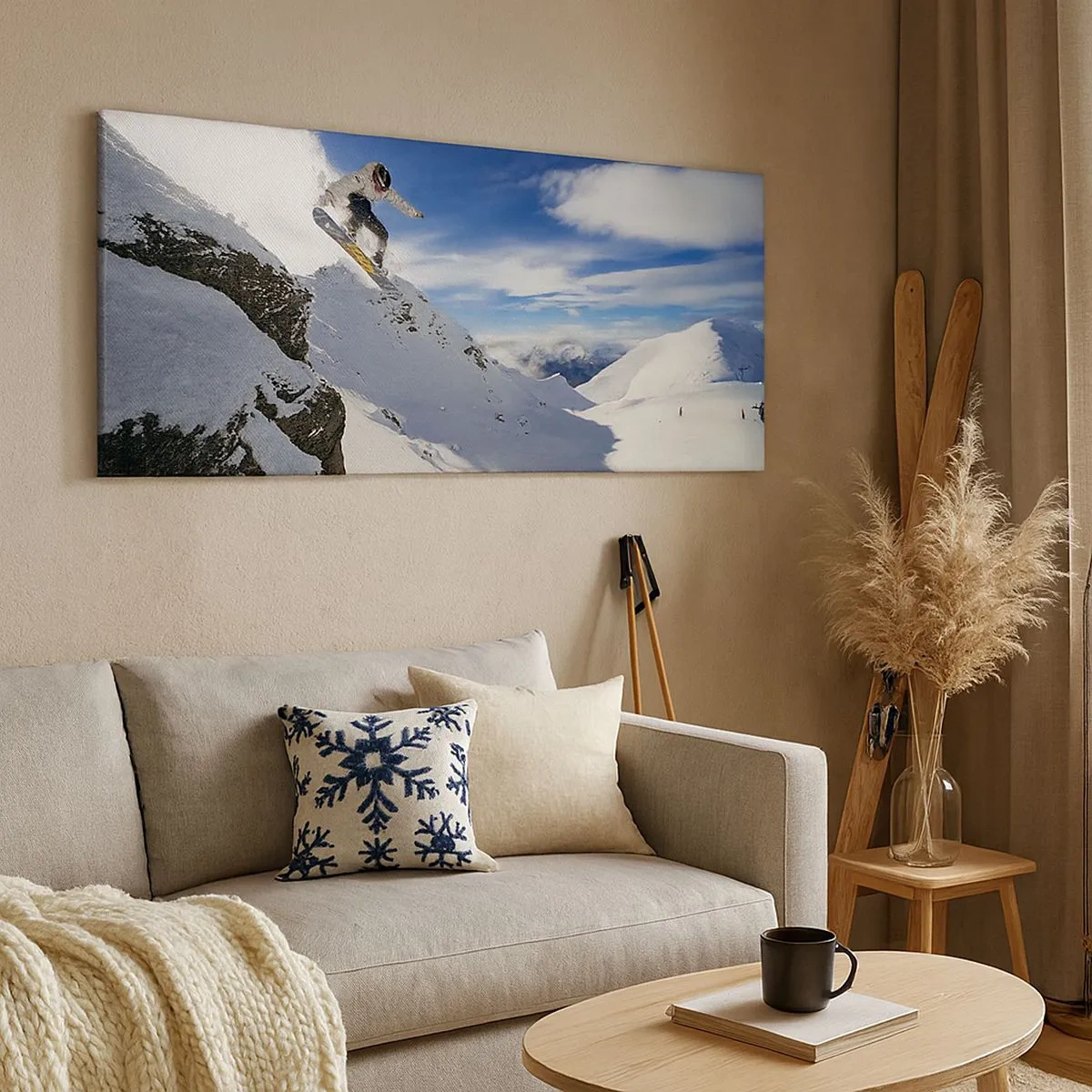 Quadro em tela - Liberdade sem fronteiras - 100x40 cm