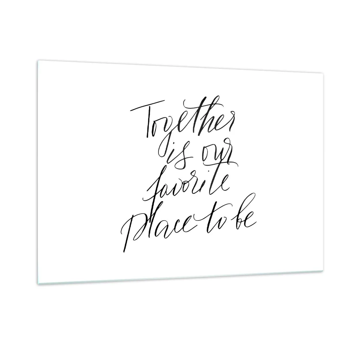 Quadro em vidro - Também sente isso? - 120x80 cm