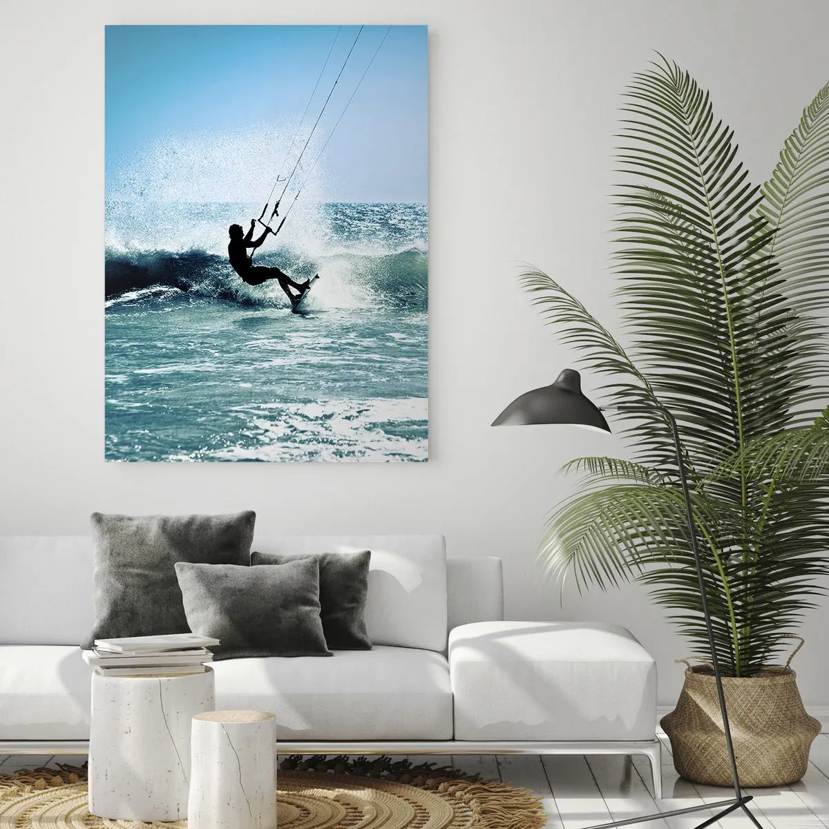 Quadro em vidro - Deixe-se levar - 50x70 cm