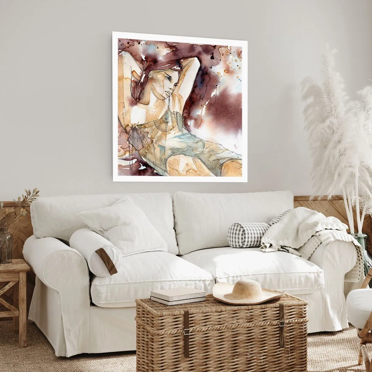 Pôster - Em lilás - 60x60 cm